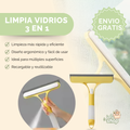 Limpia Vidrios 3 en 1 con Dispensador Integrado