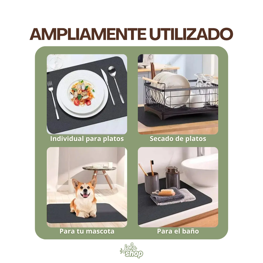 Tapete absorbente para el hogar