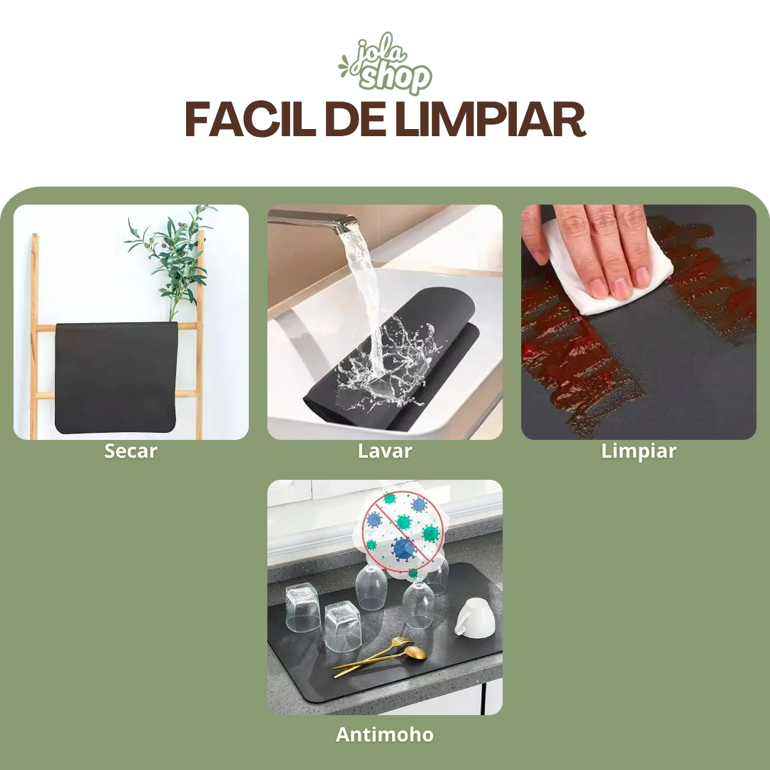 Tapete absorbente para el hogar